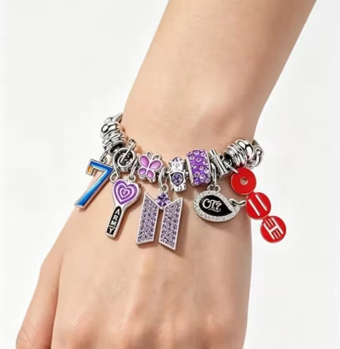 BTS Kpop Group OT7ARMY Charm Bracelet