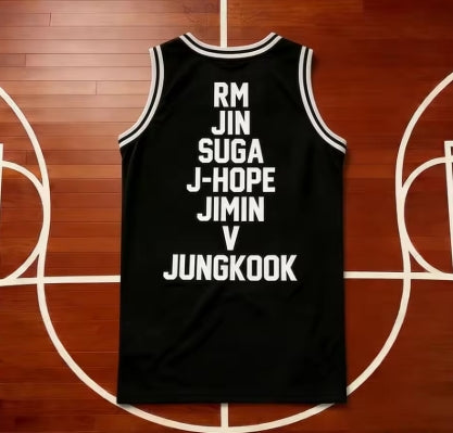 2026 New Summer BTS Print Sleeveless T-Shirt KPOP Fandom Outfits Top Basketball Training