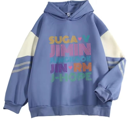 BTS Member Name Graphic Hoodie