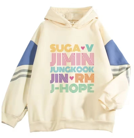 BTS Member Name Graphic Hoodie